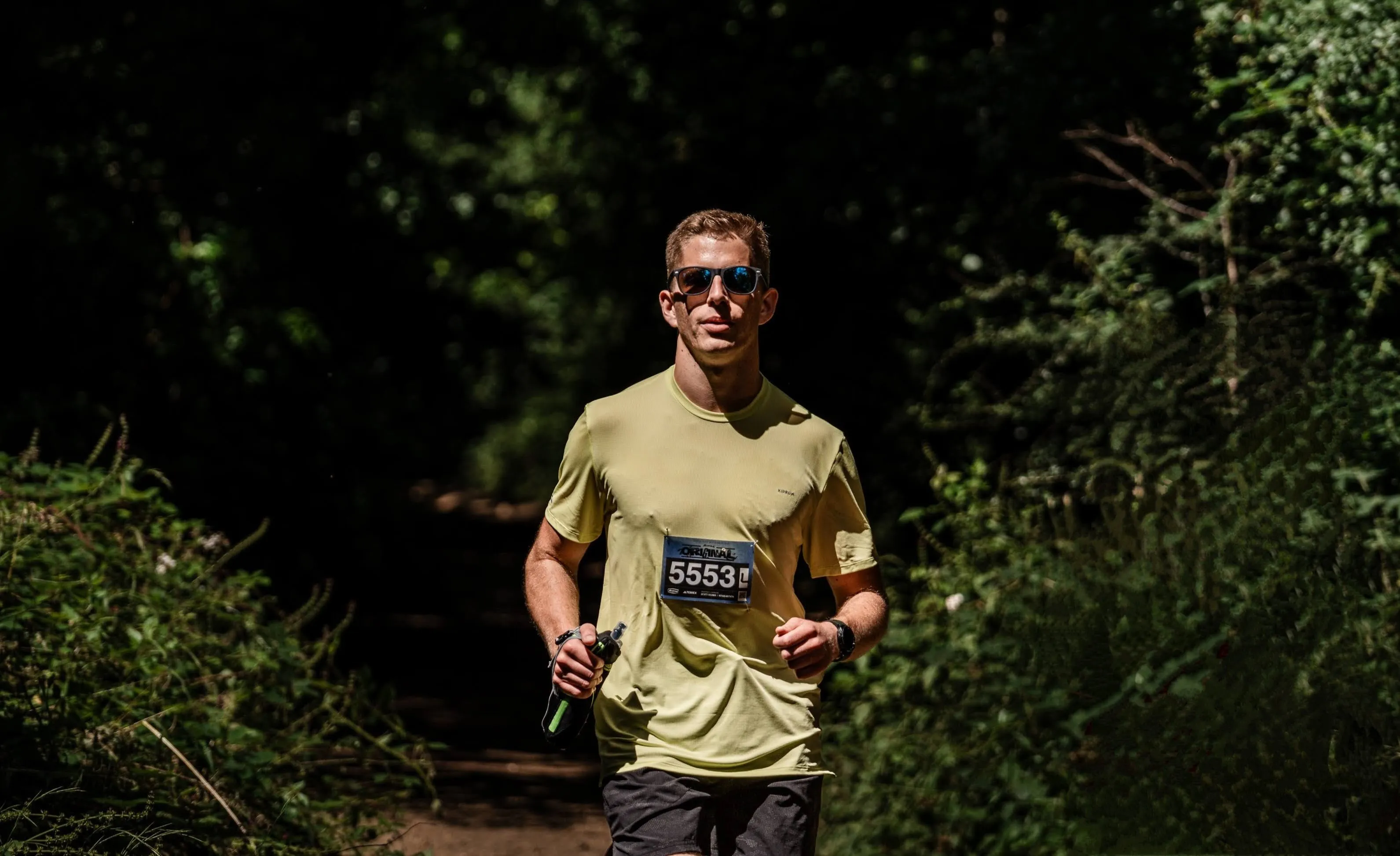 Cameron Verrell trail running in East Sussex