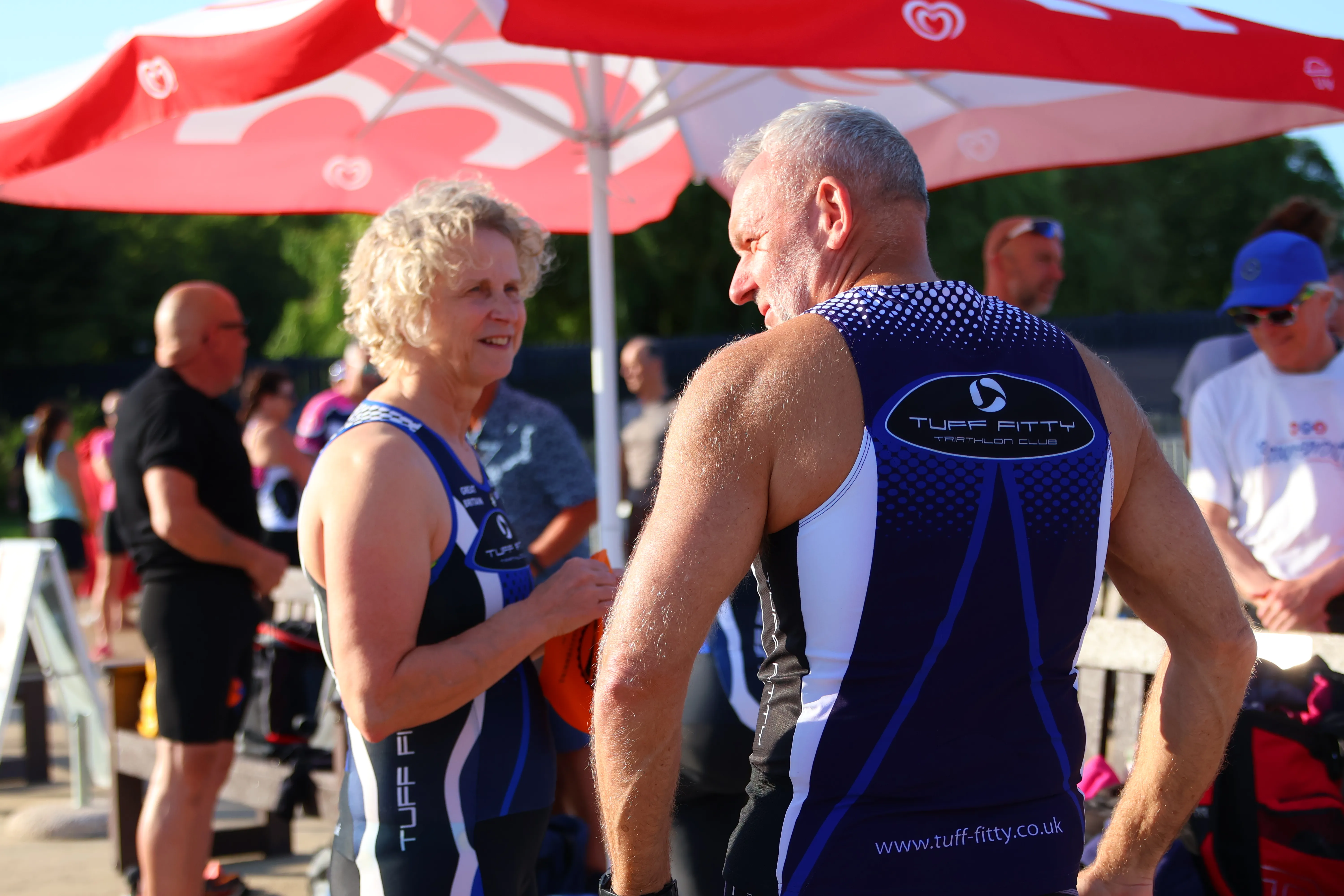 Tuff Fitty athletes in club kit before the start